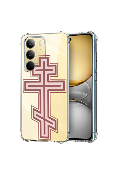 bestcase Carcasă spate antișoc pentru Realme C75, Classic Cross Red, 1988296 ...