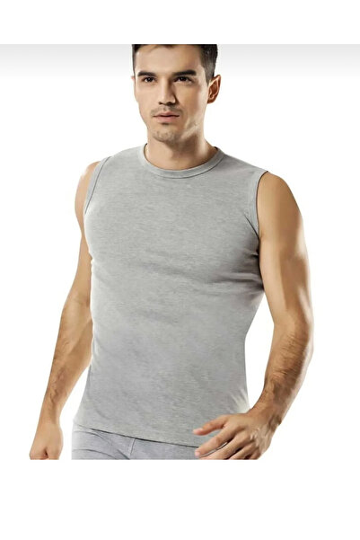 Namaldı Ri̇bana Fabric Zero Sleeve Zero Neck Cotton Men's T-Shirt 6 Pieces