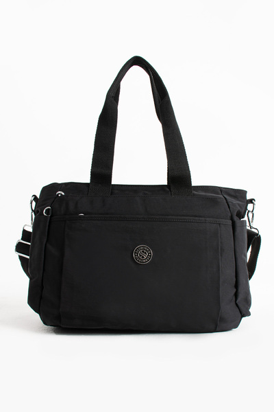 Sanmorris Multi-Pocket Women's Shoulder Bag Large Size Daily Hv7003 Black