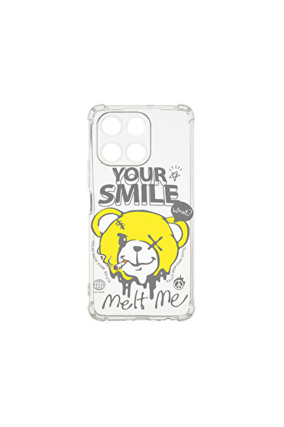 bestcase Carcasă spate antișoc pentru Honor 200 Smart, Ursuleț de pluș Zâmbet...