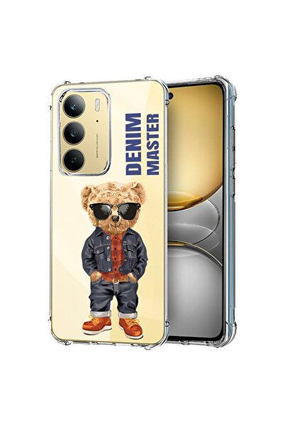 bestcase Carcasă spate antișoc pentru Realme 14x 5G, Denim Master - Teddy Bea...