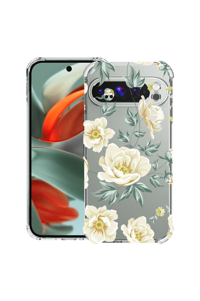 bestcase Carcasă spate antișoc pentru Google Pixel 9 Pro XL, Flori, 1946015 A...