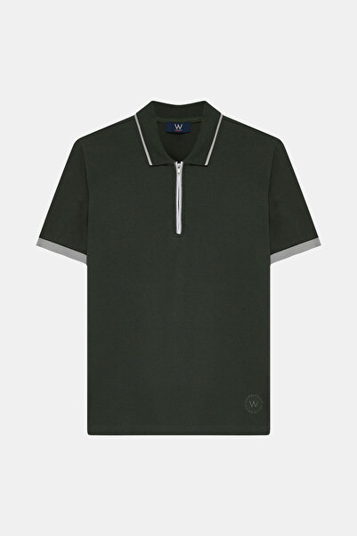 W Collection Khaki Polo Neck T-Shirt