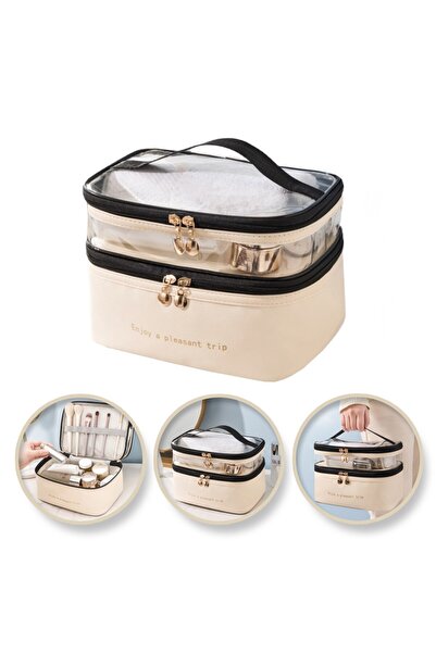 OEM Geantă cosmetică pliabilă cu 2 niveluri