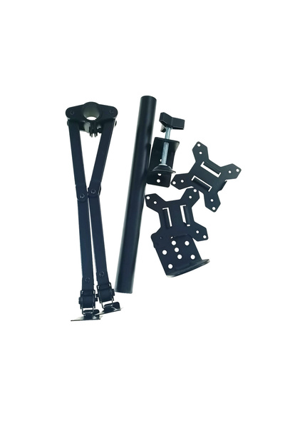 ESPERANZA Desk stand for two monitors with movable arms, 10''- 27'', maximum height 410mm, 360° rotation