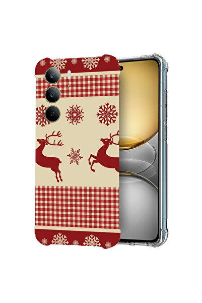 bestcase Αντικραδασμική πίσω θήκη για Realme 14x 5G, χριστουγεννιάτικο μοτίβο...