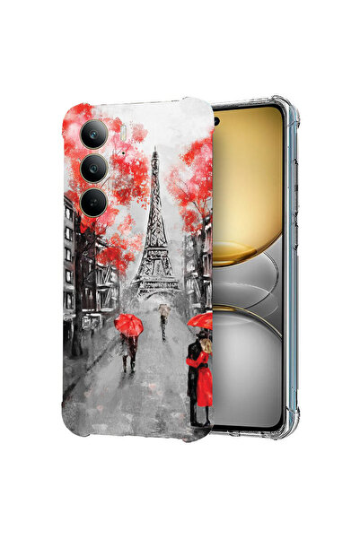 bestcase Carcasă spate antișoc pentru Realme 14x 5G, antișoc 1.5MM, Turnul Eiffel din Paris, 1988297 AS 1378