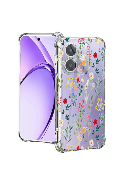 bestcase Carcasă spate antișoc pentru Oppo A60 5G / A40 / A40M, Flori de prim...