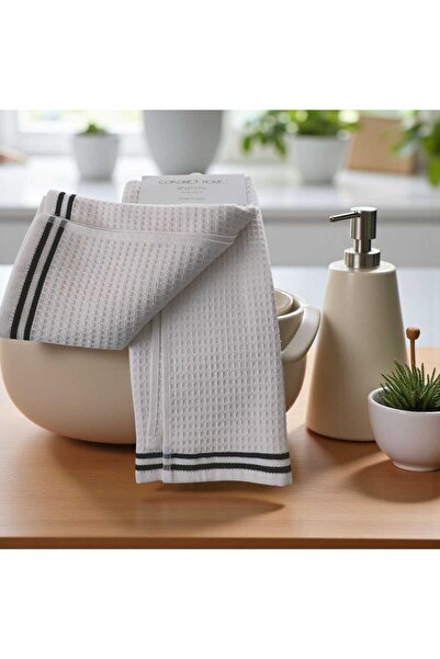 Ercahome tekstil %100 pamuklu krem rengi mutfak havlusu