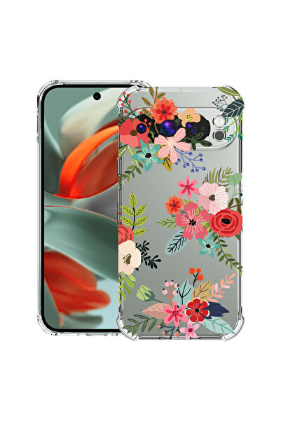 bestcase Carcasă spate antișoc pentru Google Pixel 9 Pro XL, Flori, 1946015 A...