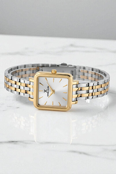 Daniel Klein Women's Wristwatch, Steel Band&Case+Bracelet Gift Gold-Silver Zmdk1200