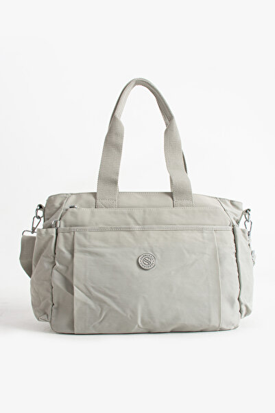Sanmorris Multi-Pocket Women's Shoulder Bag Large Size Daily Hv7003 Gray