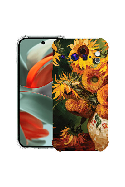 bestcase Carcasă spate antișoc pentru Google Pixel 9 Pro XL, pictură floarea-...