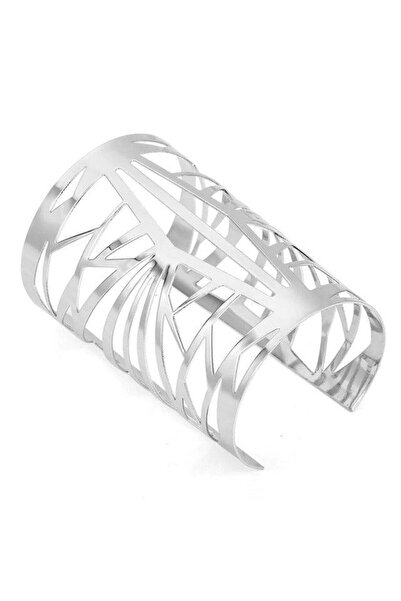 Pursehuit Brățară culoare argintie, lată, reglabilă, Geralda C1