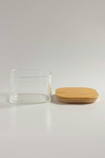 Kitchen Way 2'li Bambu Conta Kapaklı Kavanoz