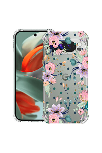 bestcase Carcasă spate antișoc pentru Google Pixel 9 Pro XL, Colecția Flowers...
