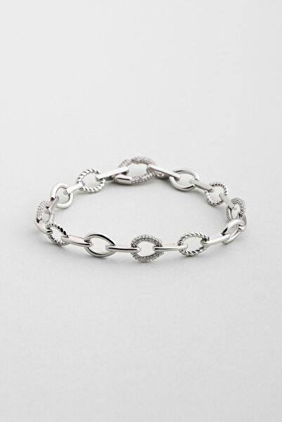 So CHIC... Juliet 18 Ayar Beyaz Altın Kaplama Gümüş Zincir Bileklik