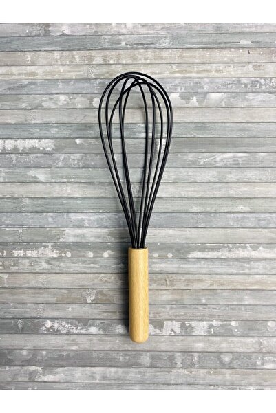 Ege Pastacılık Wooden Handle Silicone Whisk
