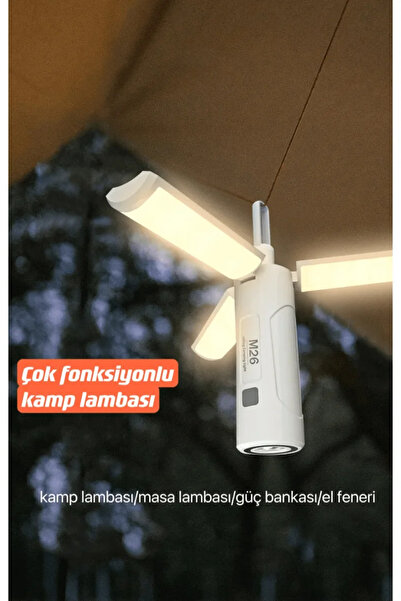 SHUFA Üç Yapraklı Çok Fonksiyonlu Kamp Lambası 3500 mA