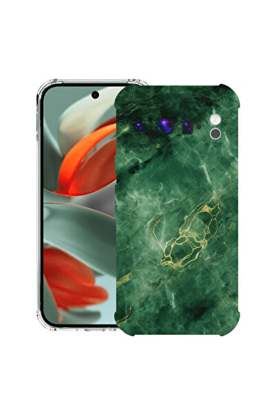 bestcase Carcasă spate antișoc pentru Google Pixel 9 Pro XL, marmură verde, 1...
