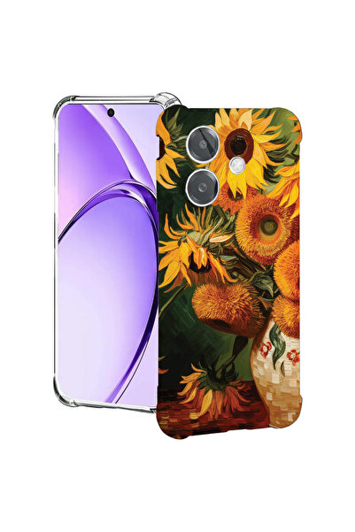 bestcase Carcasă spate antișoc pentru Oppo A60 5G / A40 / A40M, pictură floar...