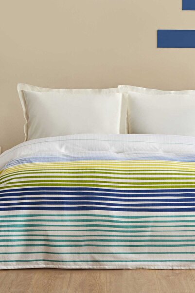 Karaca Home Elvis Double Personality Single Pique Indigo - 100% bumbac