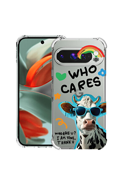 bestcase Carcasă spate antișoc pentru Google Pixel 9 Pro XL, Cool Cow - Who C...