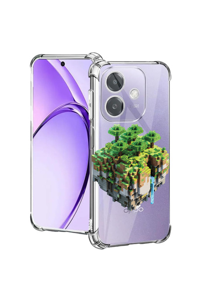 bestcase Carcasă spate antișoc pentru Oppo A60 5G / A40 / A40M, Minecraft, 20...