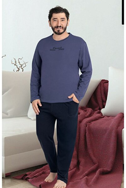 DEVİNO CLUB PENYE BATTAL UZUN KOL ERKEK PİJAMA TAKIM