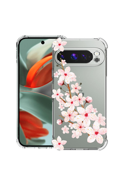 bestcase Carcasă spate antișoc pentru Google Pixel 9 Pro XL, floare de primăv...