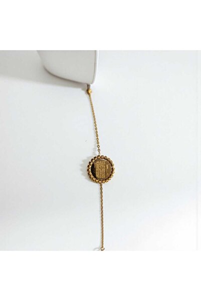 GOOG DESIGN سوار آية الكرسي مكتوب عليه باللون الذهبي - تصميم واقٍ وذو معنى