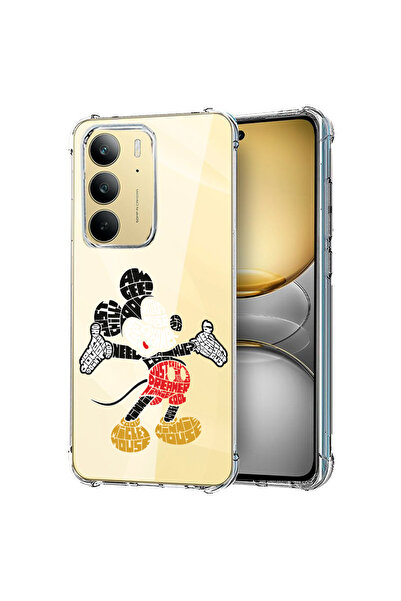 bestcase Αντικραδασμική πίσω θήκη για Realme 14x 5G, Καλλιγραφία Mickey Mouse...