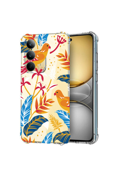 bestcase Carcasă spate antișoc pentru Realme 14x 5G, păsări colorate, 1988297...