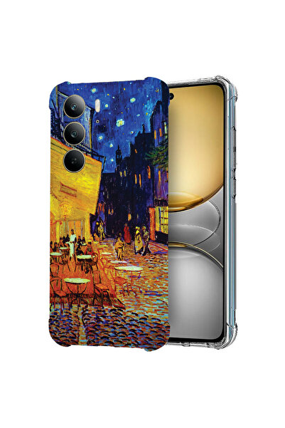 bestcase Carcasă spate antișoc pentru Realme C75, terasa Van Gogh Café noapte...