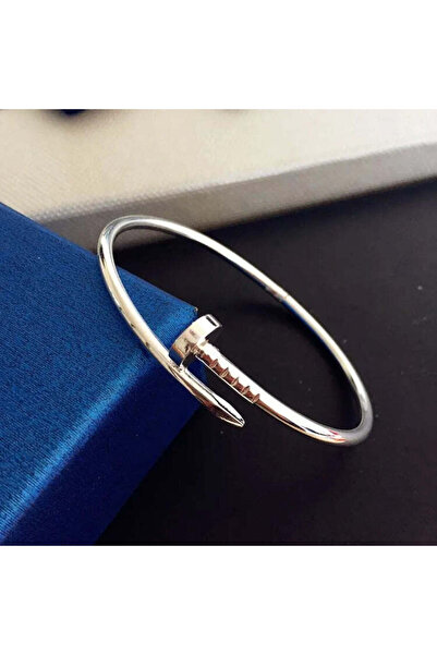 Pursehuit Brățară de culoare argintie, oțel inoxidabil, placată cu aur de 18k...