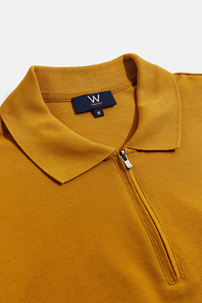 W Collection Mustard Polo Neck T-Shirt