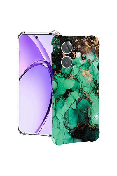 bestcase Carcasă spate antișoc pentru Oppo A60 5G / A40 / A40M, marmură închi...