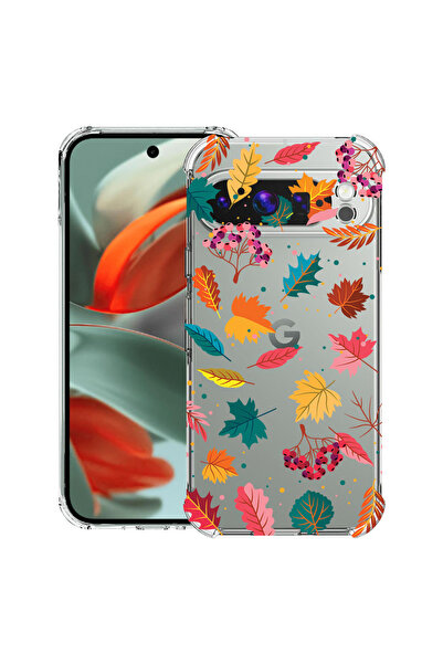 bestcase Удароустойчив калъф за Google Pixel 9 Pro XL, есенни цветове - листа...