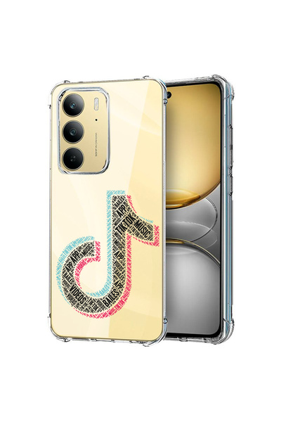 bestcase Carcasă spate antișoc pentru Realme C75, Calligraphy TikTok, 1988296...