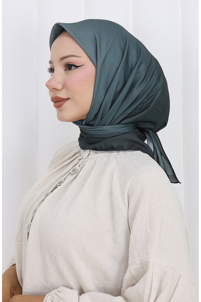 sefamerve Απλό μαλακό κασκόλ 202504-04 Γκρι