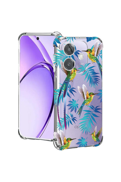 bestcase Carcasă spate antișoc pentru Oppo A60 5G / A40 / A40M, Wild Tropical...