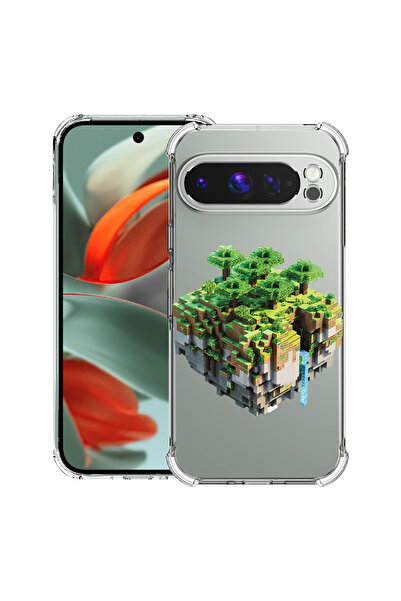 bestcase Carcasă spate antișoc pentru Google Pixel 9 Pro XL, Minecraft, 19460...