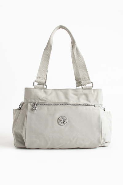 Sanmorris Multi-Pocket Women's Shoulder Bag Medium Size Daily Hv7001 Gray