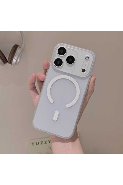 aheaks iPhone 17 Pro Magsafe Destekli Darbeye Dayanıklı Buzlu Renk Kılıf Kapa...