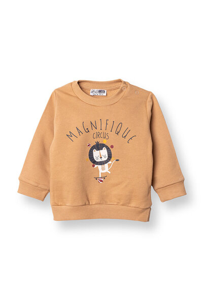 ebebek Hello Baby HelloBaby Erkek Bebek Sweatshirt Bisiklet Yaka Uzun Kol