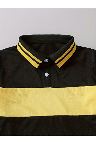 Take Two By Styli Boys Color Block Polo T-Shirt