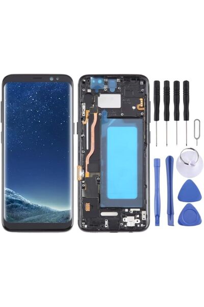 Generic For Samsung Galaxy S8 SM-G950 TFT LCD Screen Digitizer Full Assembly with Frame