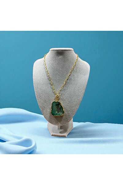 Doğaltaş KRİSTAL AKİK KOLYE