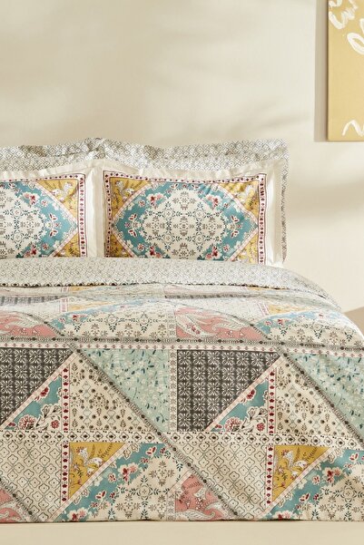 Karaca Home طقم غطاء لحاف مزدوج من القطن بنسبة 100% متعدد الألوان من Edella