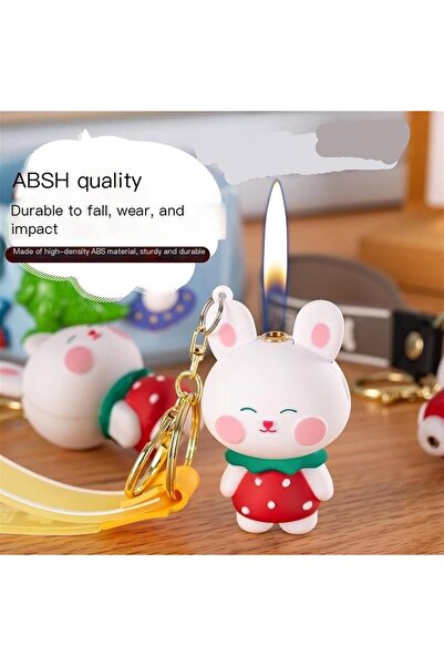 HEPBİMODA Ayarlanabilir Sevimli Çakmak Sevimli Hediyelik Çakmak Anahtarlık Çakmak